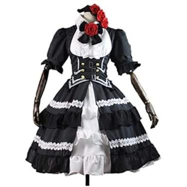 Imagem de Cos Date A Live Cosplay Costume 5 Years ago Ver Kurumi Tokisaki Cosplay Gótico Lolita Fantasia de Halloween, Feito sob medida, One Size