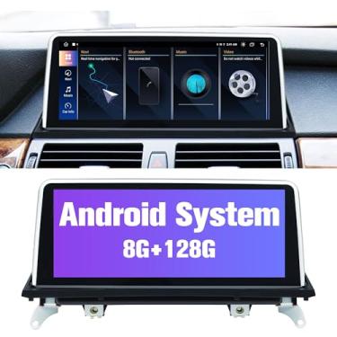 Imagem de Navegador GPS para carro Android 12 Auto Stereo para BMW X5 E70 X6 E71 com sistema iDrive retido tela sensível ao toque IPS de 26.0 cm CarPlay (sistema CCC, Octa Core 6 GB RAM 128 GB ROM)