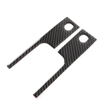 Imagem de Capa de acabamento de painel de base de console central de fibra de carbono real adequada para Hummer H2 2003-2007, acessórios adesivos de capa de decoração inferior da base do console central, 2