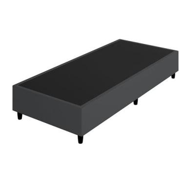 Imagem de Cama Box Base Solteiro Bi Partida Suede 0,88x1,88cm - GENKI KENKO, CIN