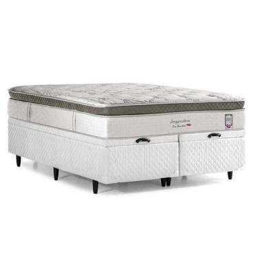 Imagem de Cama Box Baú Herval King Imperatore, 80x193x203 cm, Molas Ensacadas, B
