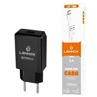 Imagem de Kit Carregador Turbo compatível com Samsung Galaxy J8 - Cabo Micro USB