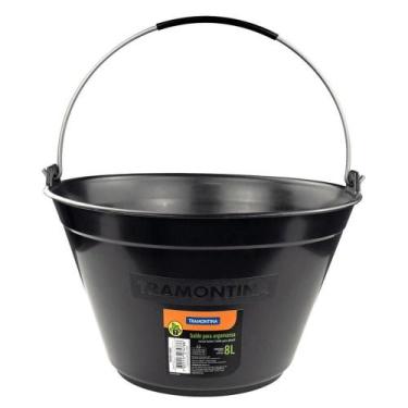 Imagem de Balde Para Argamassa Tramontina Em Plástico 8 L Preto Tramontina