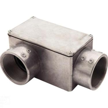 Imagem de Condulete Fixo 2.1/2" Tipo "lr" - Com Tampa / Rosca Bsp / Sem Pintura 