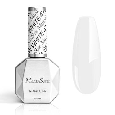 Imagem de Verniz em Gel MelodySusie Thick White Snow - 15ml - UV/LED