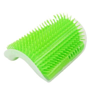 Imagem de rrrrr 1 pente removível para animais de estimação, escova de esfregar para arranhar os cantos do gato, para remoção de pelos de animais de estimação, suprimentos de limpeza, arranhador