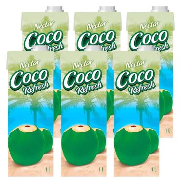 Imagem de Água de Coco Néctar Coco Refresh 1l 6 Unidades
