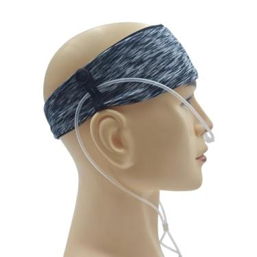 Imagem de MAGNEECH Protetores de ouvido confortáveis para tubos de oxigênio – faixa de cabelo de cânula | Eleve sua experiência de oxigênio, ajuste seguro para evitar dores de ouvido (listras pretas e brancas)