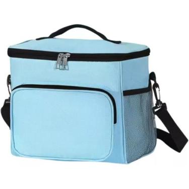 Imagem de Bolsa Lancheira Térmica Marmita Alimento Academia Fitness Viagem Passe