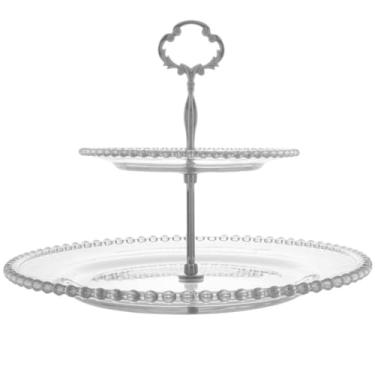 Imagem de Prato Duplo Para Doces Fruta Café Andares 32cm Bolinha Wolff
