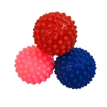 Imagem de Bolinha Anti-stress Bola Com Cravo Fisioterapia Massageadora - Uniflex