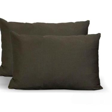 Imagem de Kit 4 Fronhas Avulsas Para Travesseiro 70x50cm Malha Lisa 100 Algodão 