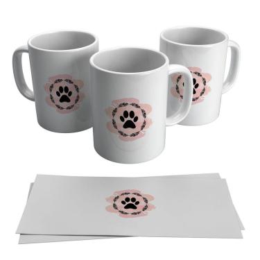 Imagem de Caneca Pata Cachorro Pet Cão Veterinária 325ml