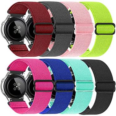 Imagem de Pulseira esportiva de nylon de 20 mm, adequada para Samsung Galaxy Watch 5 Pro 45 mm, Galaxy Watch 5Galaxy Watch 3 de 41 mm, Galaxy Watch 42 mmActive 2 de 40 mm e 44 mm, Gear S2 ClassicTicwatch,