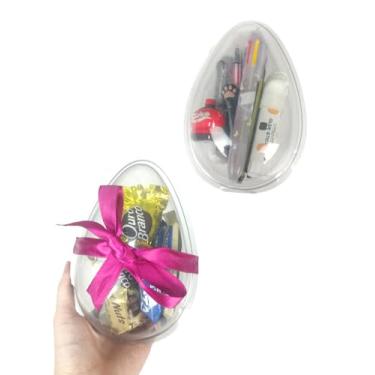 Imagem de 5 Ovo Blister Articulado 350g Embalagem para Páscoa Ovos de Chocoalate Ovo Porta Itens Presente Artesanal Produção