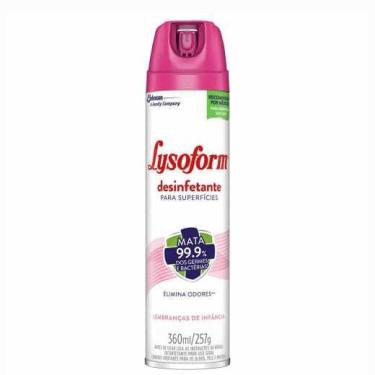 Imagem de Desinfetante lysoform aerosol lembranças de infância 360ML