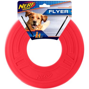 Imagem de Brinquedo Atomic Flyer Frisbee Vermelho para Cães Nerf Dog