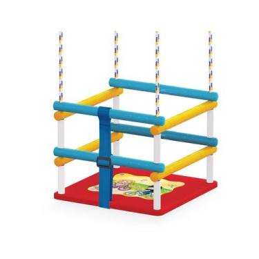 Imagem de Balanço Bebê Infantil Junges Vermelho Suporta Até 35 Kg - Brinquedos J