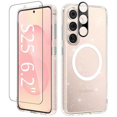 Imagem de Capa de telefone GVIEWIN para Samsung Galaxy S25 com MagSafe Clear