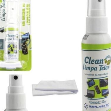 Imagem de Limpa Telas 60ML Monitor TV Notebook Ipad Celular + Flanela - Clean