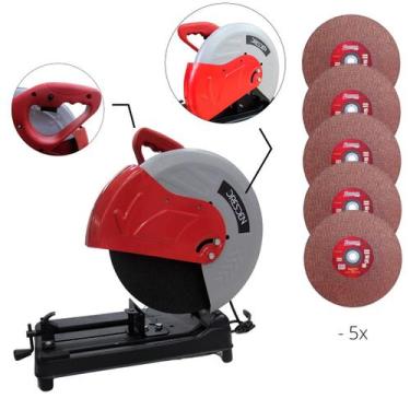 Imagem de Kit Serra Rapida Policorte 14"  DRE355 (220V) 2200W Dresden, 220V