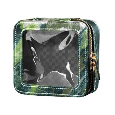 Imagem de Fitrendlovey Bolsa de maquiagem portátil com zíper com design de claraboia grande para artigos de higiene pessoal e cosméticos de viagem, T14, one size