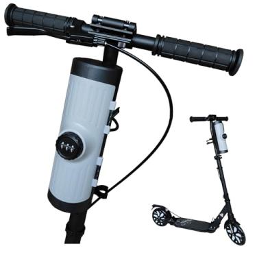 Imagem de BOWENDA Caixa anti-roubo para scooter – Combo de 3 dígitos à prova de intempéries (740 ml) para scooters elétricas, bicicletas e scooters infantis - Suporte de haste do guidão com kit de suporte