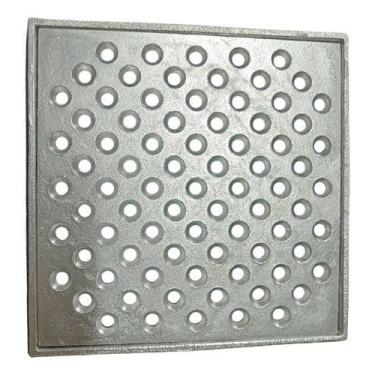 Imagem de Ralo Anti Escorpião Aluminio 15cm X 15cm Com Aro GRELHA - E.S ATACADIS