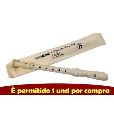 Imagem de Flauta Doce Barroca Soprano Em Abs Yrs24b Yamaha C/ Estojo
