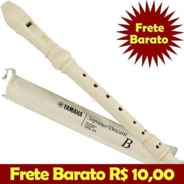 Imagem de Flauta Yamaha Doce Barroca Soprano Em Abs Yrs24b C/ Estojo