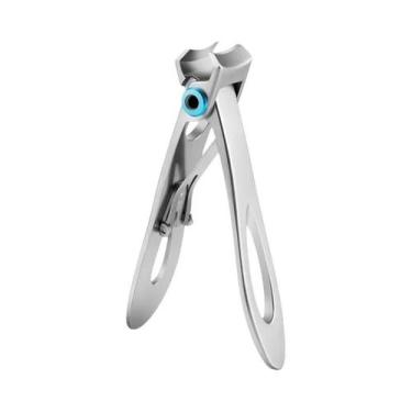 Imagem de Cortador De Unhas De Aço Inoxidável De Boca Grande 360 Lâmina Rotativa