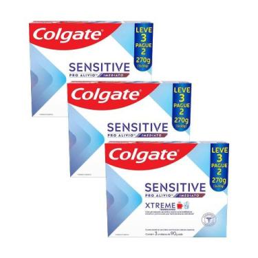 Imagem de Kit 3 Pack Creme Dental Colgate Sensitive Pro Alívio Imediato Xtreme 9