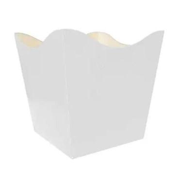 Imagem de Cachepô Branco C/40 Un  Centro de Mesa e Lembrancinha p/ Festa, Evento