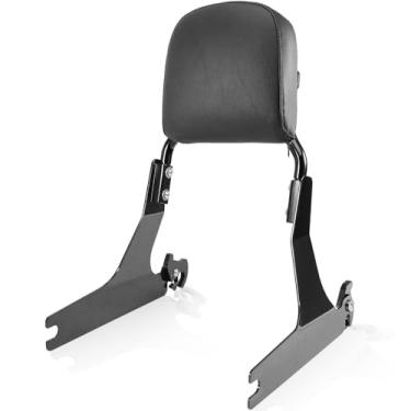 Imagem de kekykm Encosto do passageiro Sissy Bar para Harley Dyna Street Bob FXDB Low Rider FXDL FXDLS 2006-2017 Super Glide FXD 06-14 Wide Glide FXDWG 06-08 CVO FXDSE 07-08 Suporte de liberação rápida preto