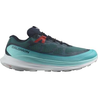 Imagem de Salomon Tênis de corrida masculino Ultra Glide 2, Atlantic Deep/Blue Radiance/Fiery Red, tamanho 42