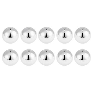 Imagem de A ABSOPRO Rolamento de esferas de rolamento de 20,6 mm aço G100 esfera de precisão tom prata 10 peças