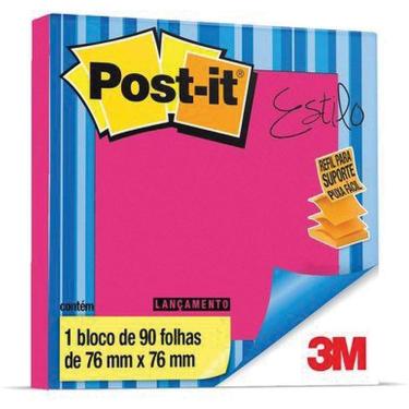 Imagem de Bloco De Recado Post-It Pop up Refil R330 76 X76 Rosa