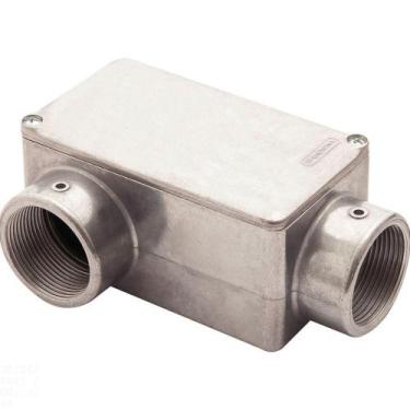 Imagem de Condulete Fixo 1.1/4" Tipo "lr" - Com Tampa / Rosca Bsp / Sem Pintura 