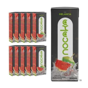 Imagem de Kit 10 Água de Coco Nocoko Sabor Melancia 200ml