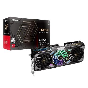 Imagem de Placa de Vídeo AsRock AMD Radeon RX 9070 XT Taichi OC 16GB GDDR6 256 Bits - 90-GA5HZZ-00UANF