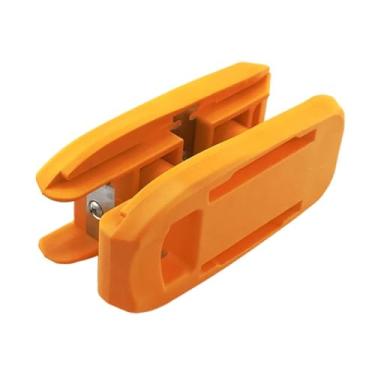 Imagem de UGPLM Aparador de fita de borda, ferramenta para marcenaria, ferramenta de carpinteiro, cortador de fita de borda portátil versátil, plaina manual para, Laranja