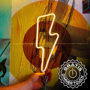 Imagem de Painel Luminoso Letreiro RAIO - Neon LED Laranja + controle  - Studio 