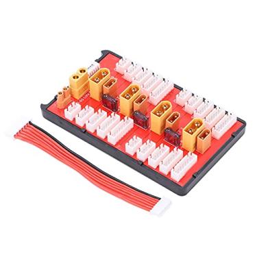 Imagem de GRCFUMO 1 PC RC RC Parallel Charging Board, placa de carregamento paralelo, XT60 XT30 2 em 1 placa de carregamento paralela suporta 4 pacotes 2s 6s lipo bateria para RC