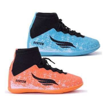 Imagem de Kit 2 Chuteira Infantil Futsal Botinha Tênis Salão Quadra 26 Ao 33 - D