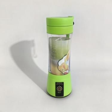 Imagem de Mini Liquidificador Portátil Shake 6 Laminas 380ML Cabo USB 110V 220V espremedor de laranja elétrico(verde)