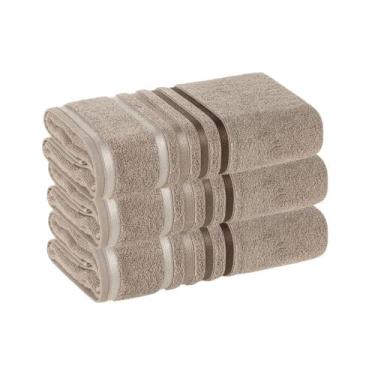 Imagem de Kit 3 Toalhas de Banho Karsten Lumina 98% Algodão 70x140cm Premium, Ci