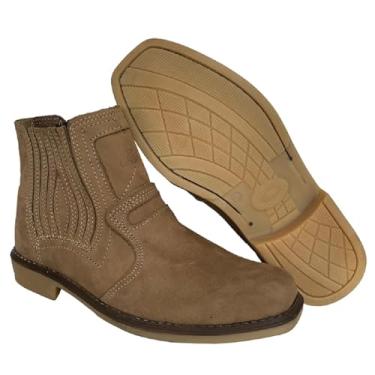 Imagem de Botina Ártemis de Couro Legitimo Artesanal Unissex (Palha, BR, Adulto, Numérico, 35)