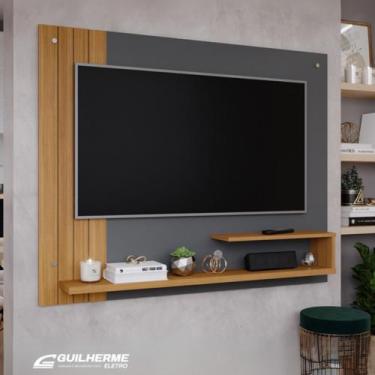 Imagem de Painel Para Tv Até 32 40 43 49 50 e 55 Polegadas GRAFITE/NATURE - PERM