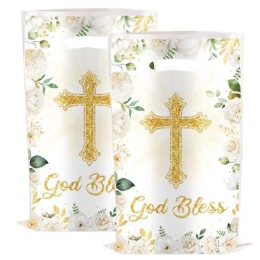 Imagem de YYaaloa 30 peças de sacolas de lembrancinhas de festa, sacos de presente de plástico cruzados, para presente de aniversário, chá de bebê, presente de devolução (30 peças)