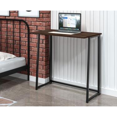 Imagem de Escrivaninha Mesa Dobrável 80CM MDF e Aço Industrial Art - BEA BENTO, 